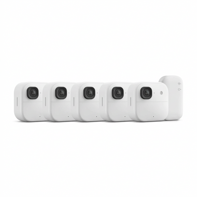 Outdoor 2K+ Battery (Newest Model)Wireless Smart Security Camera,2K Resolution,Sync Module Core Included 5-Cameras White