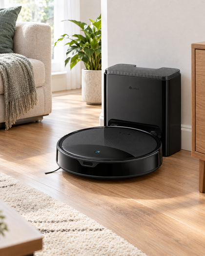 Products from the Robot Vacuums collection in use