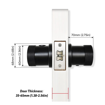 Smart Lock Fingerprint Door Lock Digital Keyboard Smart Card Combination Knob Lock for Home / Office / Hotel DIY Door Lock ,Easy to Install